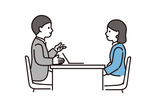 ビルドCにて面談を受ける